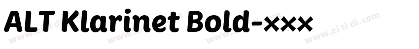 ALT Klarinet Bold字体转换